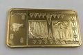One Hundred Trillion Zimbabwe Gold Plated Bar Bullion Bar Ingot 50*28*3 mm - worldbanknote