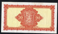 back of Central Bank of Ireland, 20 Pounds 1976 VF/XF/V11