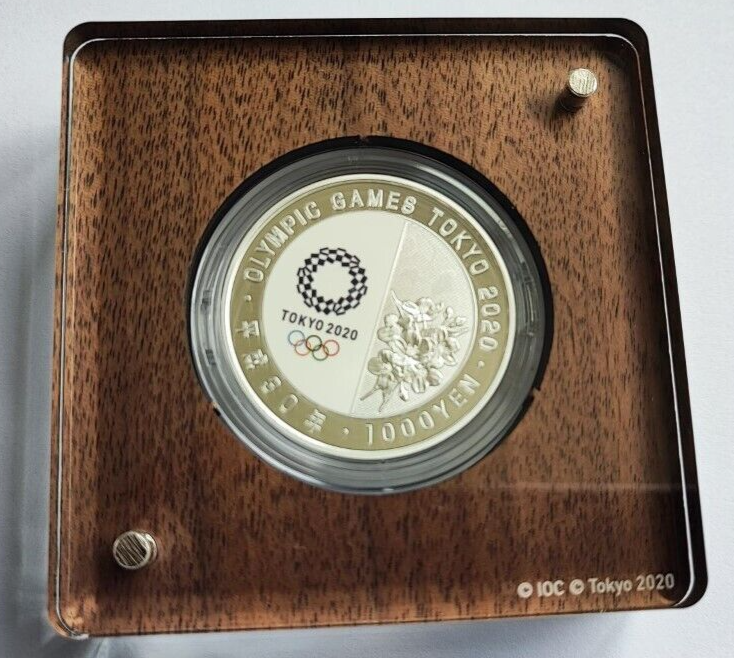 Tokyo Paralympic 2020 Game swimming 1000Yen Commemorative Silver Proof Coin - worldbanknote