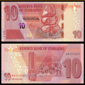 Zimbabwe complete set ($2 to $100) 2019-2020 P-NEW UNC