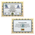 1 PC Great Myrillion Containers zimbabwe Banknote certificate 30003 Zeros Gift