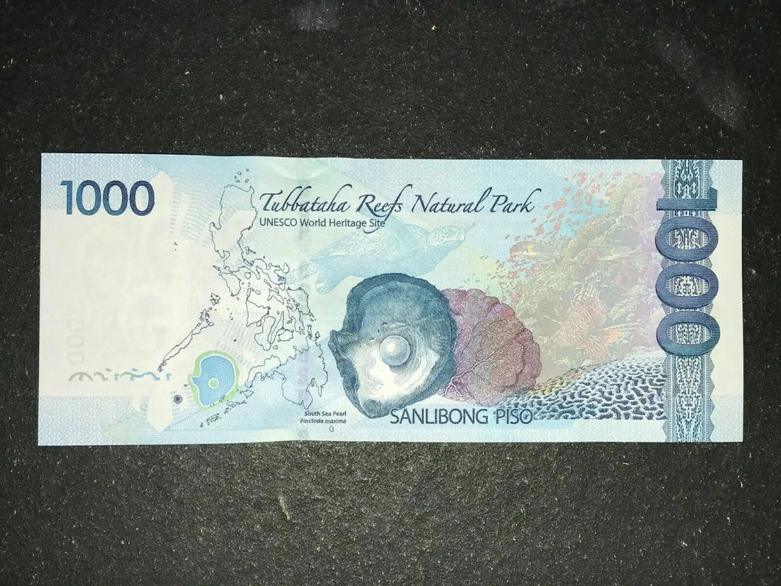 FRONT OF Philippines NGC Series 2019F 1000 Pesos Solid 6 Banknote (HB666666)