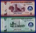 UAE SET United Arab Emirates 5 & 10 Dirhams 2022 UNC Polymer - worldbanknote