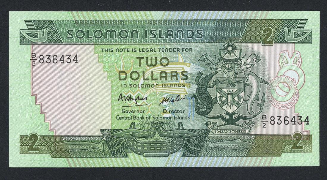 SOLOMON ISLANDS 2 DOLLARS UNC/F10