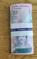 VENEZUELA BOLIVARES 100 X 20 2014 UNC LOT 100 PCS Total - worldbanknote