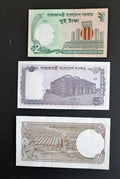 Bangladesh  3 notes set :5 Taka 2018  2 Taka 2013  5 Taka 2007  In UNC Condition