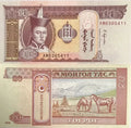 Mongolia 100x100(2014), 100X50(2019),100X 20(2018),100X 10(2020)Tugrik UNC