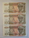 Zaire 1 Nouveau Likuta 1993 EF 3 NOTES/Ref d1