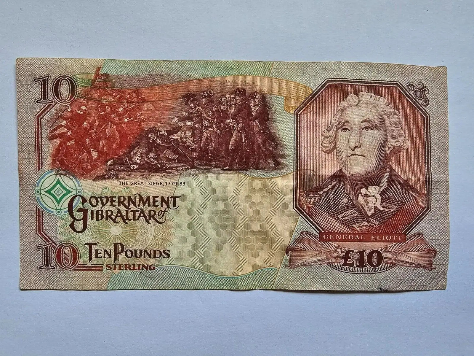 Gibraltar 10 Pounds 2006 P-32 Fine Qn. Elizabeth II