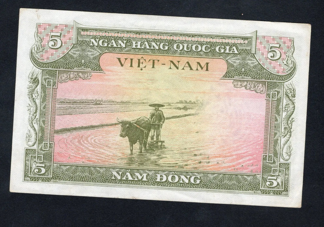 South Vietnam 5 Dong 1955 Very Fine/ref d5