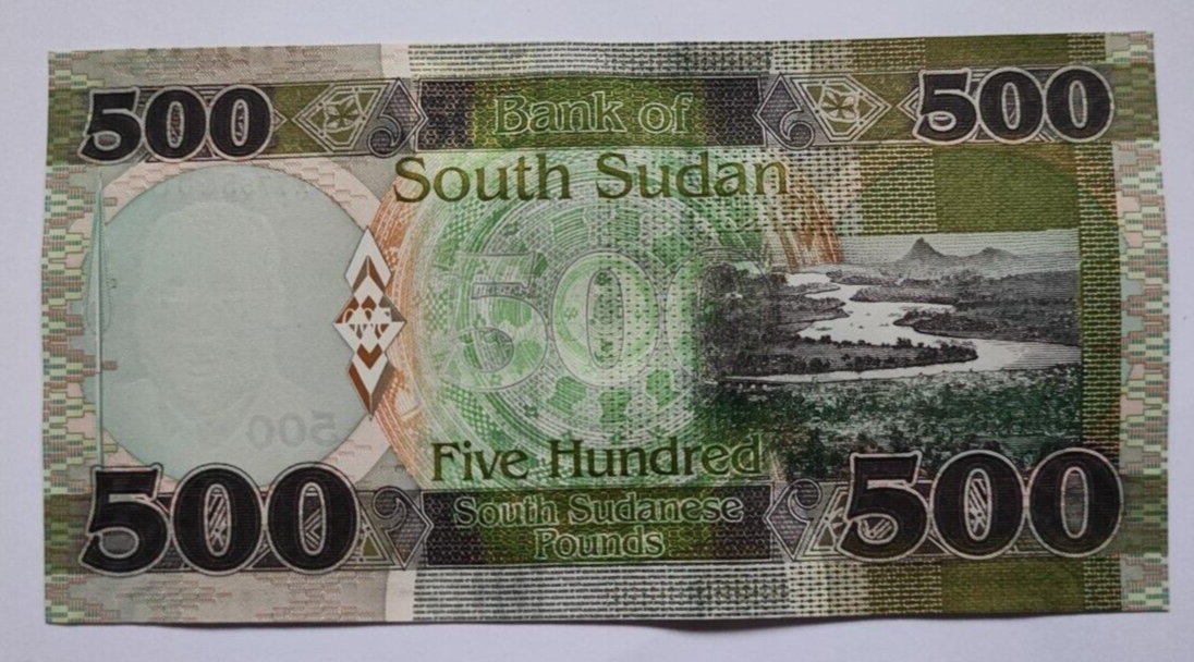 SOUTH SUDAN 500 POUNDS 2020 (2021) UNC - worldbanknote