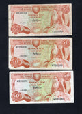 6xCYPRUS 50 cents Banknote used- 1983/1988 /ref s1