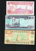 10 Different  Saddam Iraq Dinar Notes  Almost UNC set
