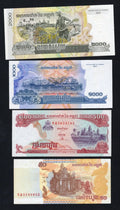 Set Of 8 Cambodia Notes 0.2 - 2000  Riels 1979/2022 UNC