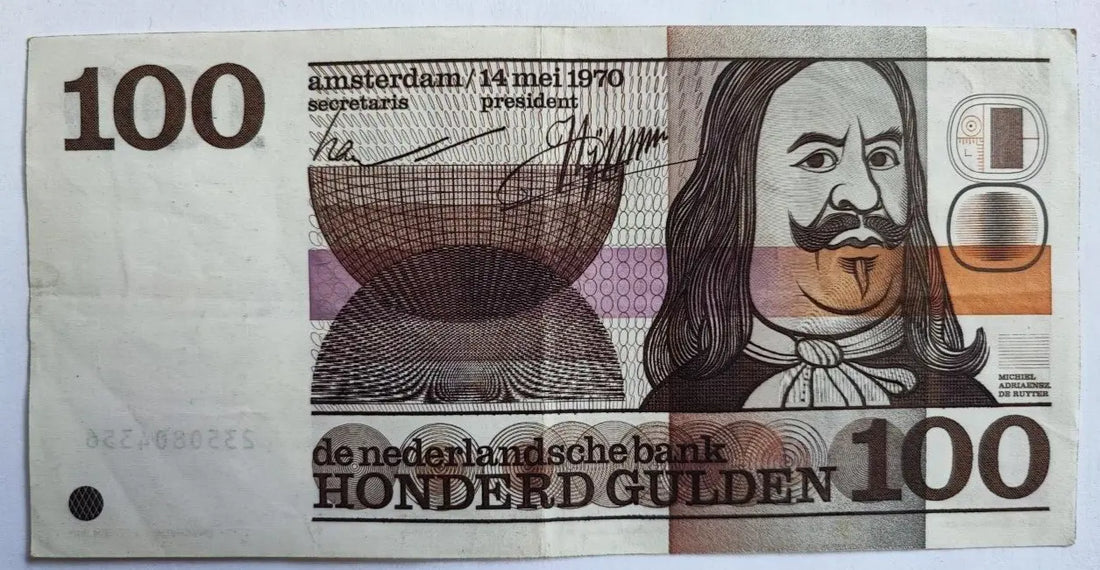 1970 Netherlands 100 Guilder Gulden - Michiel De Ruyter 