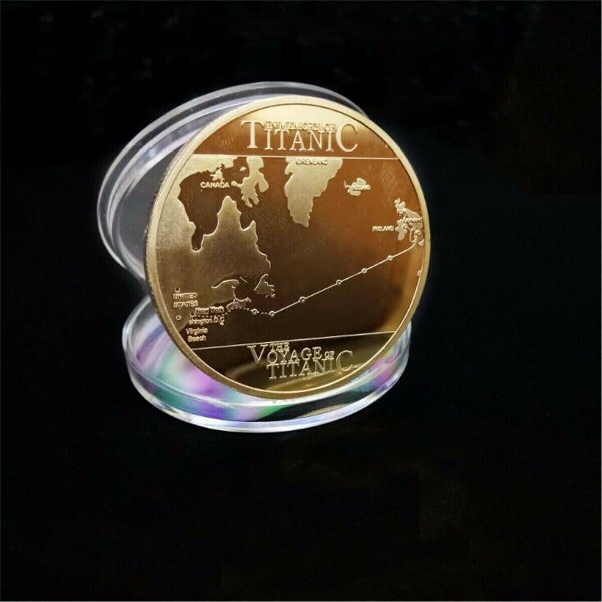 Titanic Coin The Voyage Of Titanic BU in Capsule - worldbanknote