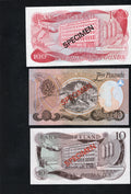 NORTHERN IRELAND 1 5 10 100 POUND 7 SPECIMEN NOTES UNC/d10