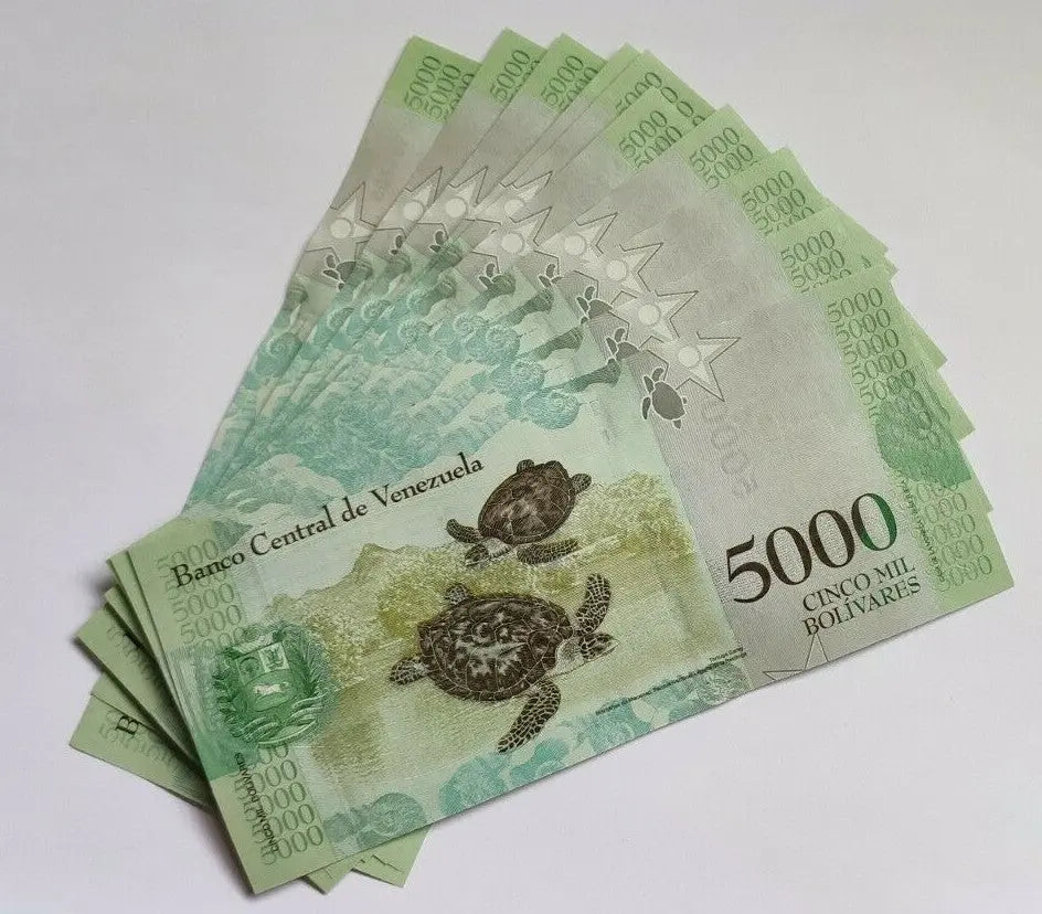 Venezuela 5000 (5,000) Bolivares X 10, 2016-2017 P-97 Unc