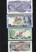 NORTHERN IRELAND 1 5 10 100 POUND 7 SPECIMEN NOTES UNC/d10
