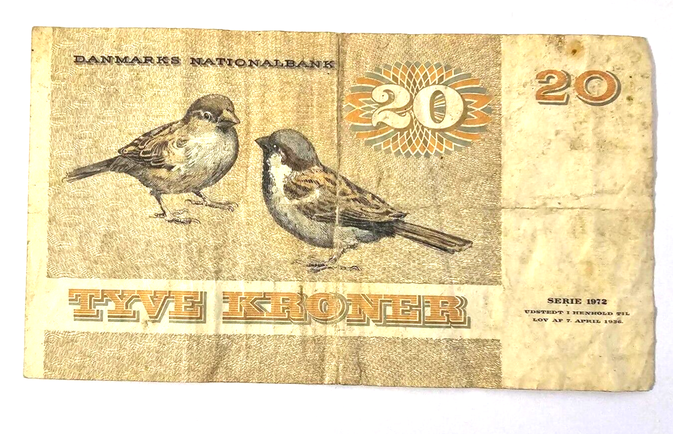DENMARK 20 Kroner Circulated Banknote/ref d2 - worldbanknote