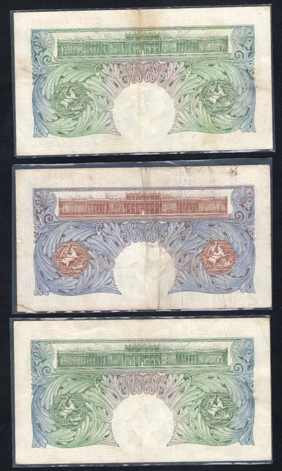 3xBank of England One Pound Banknote/d11