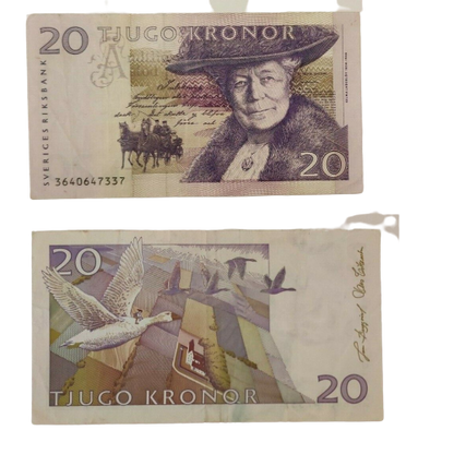 Banknote, Sweden, 20 Kronor USED