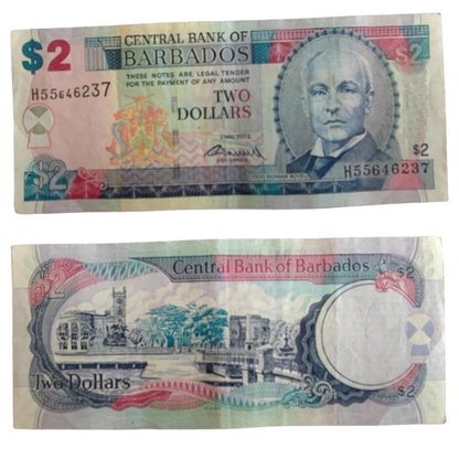 Barbados 2 Dollars 2012 EF