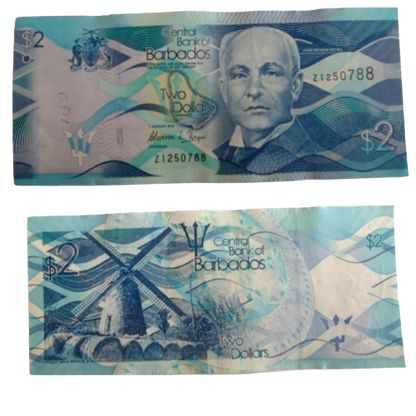 Barbados 2 Dollars 2018 EF