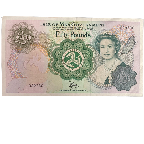 ISLE OF MAN FIFTY POUNDS 1983 P39a