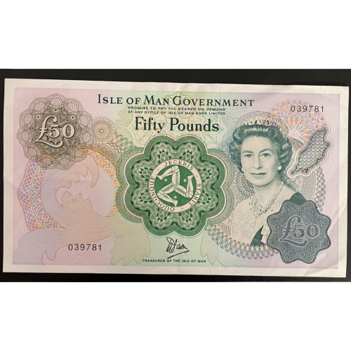 ISLE OF MAN FIFTY POUNDS 1983 P39a