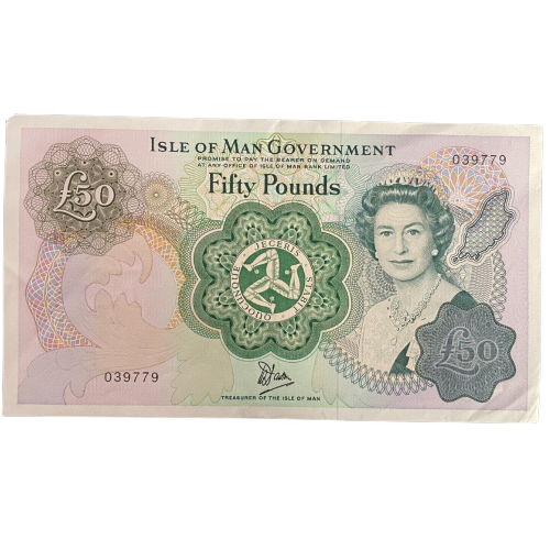 ISLE OF MAN FIFTY POUNDS 1983 P39a