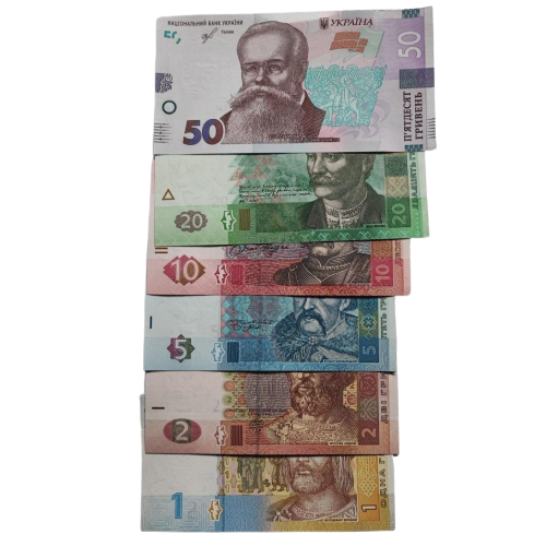 SET Ukraine 1, 2, 5, 10, 20 & 50 Griven 2013-2019 UNC