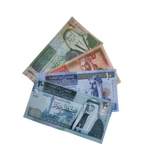 UNC Hashemite Kingdom Jordan Banknote Set 1 5 10 20  Dinars 2016-2020