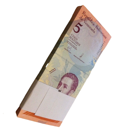 Venezuela Banknote Bundle. 100 X 5 Bolivares. Unc. 100 Pcs. Dated 2018.