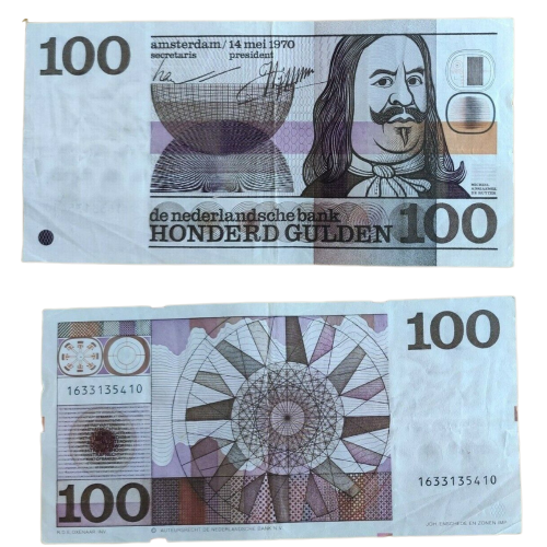 1970 Netherlands 100 Guilder Gulden - Michiel De Ruyter