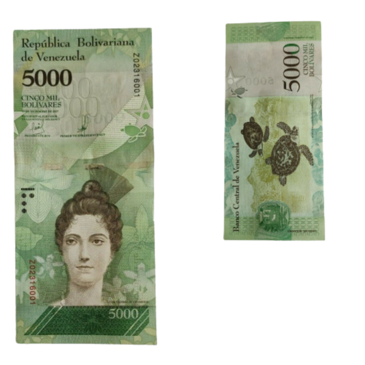 Venezuela 5000 Bolivares 2017 P-97b Banknotes UNC Replacement