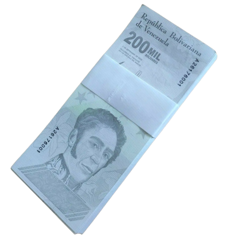 100xVENEZUELA 200,000 Bolivares note UNC