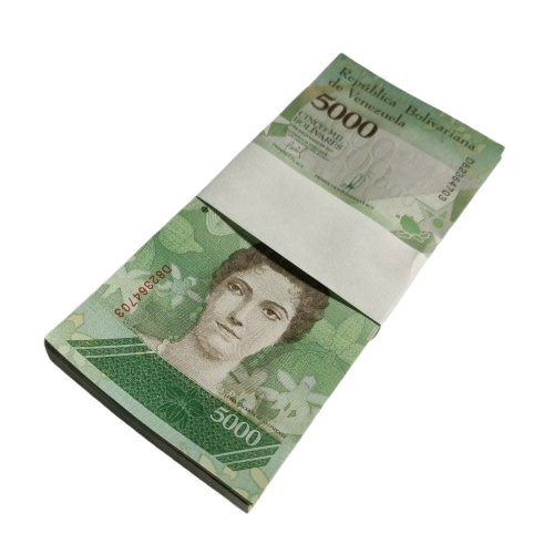 100 x Venezuela 5000 (5,000) Bolivares, 2017,UNC banknote bundle
