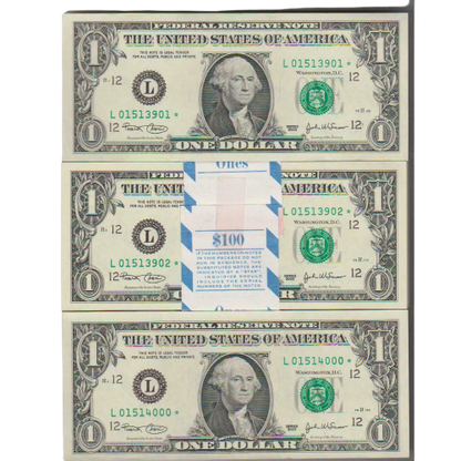 2003 "L" San Fran $1 100 Consecutive Star(replacement) Notes/ Price Per Note