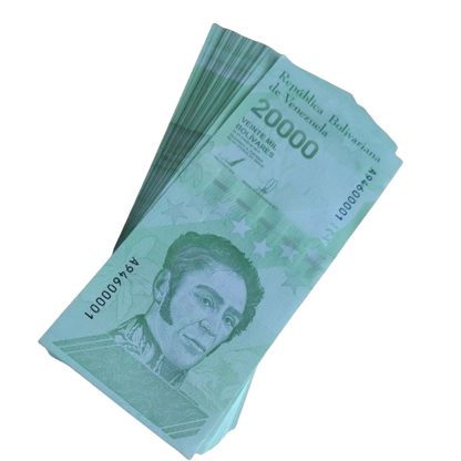 50xVENEZUELA 20,000 Bolivares note UNC