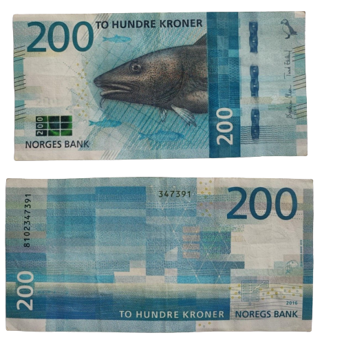 2016 -18 Norway  200  Kroner Circulated