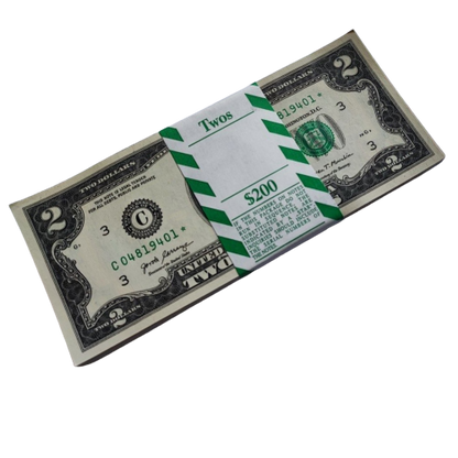 american 2 dollars banknote