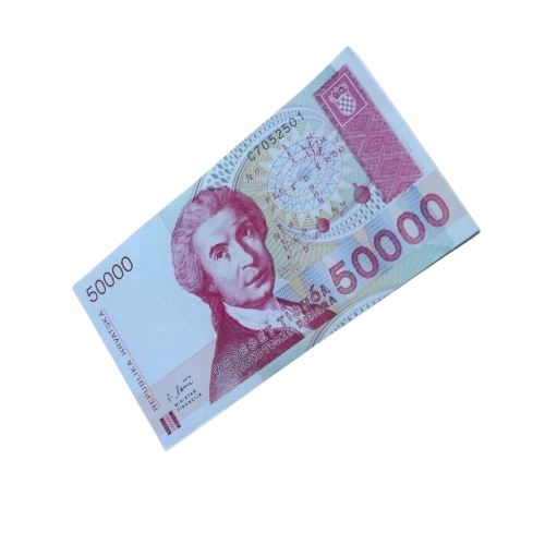 50xCROATIA 50000 DINARS (P26) 1993 UNC