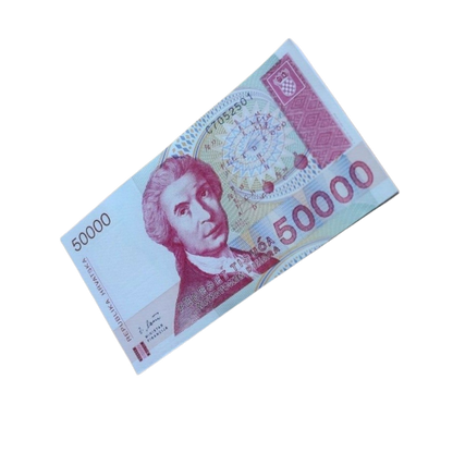 50xCROATIA 50000 DINARS (P26) 1993 UNC