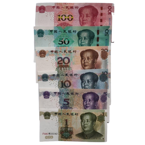 6 PCS 1999-2019 China RMB Bank Notes 5th Set in UNC Condition