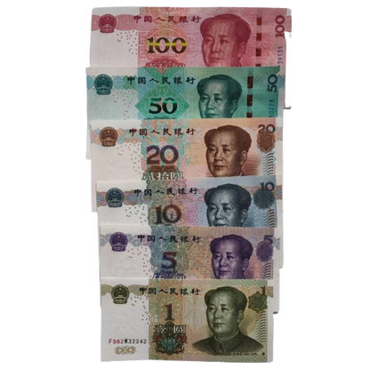 6 PCS 1999-2019 China RMB Bank Notes 5th Set in UNC Condition