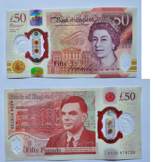 New Polymer Plastic £50 Fifty Pound Bank of England Note AE Prefix! EF