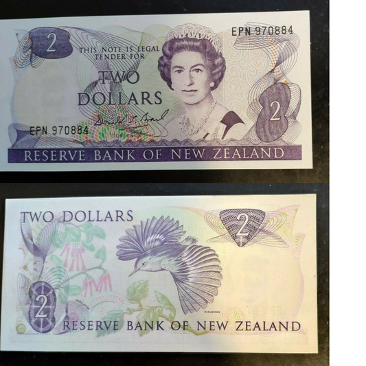 NEW ZEALAND:  TWO  DOLLAR  CRISP UNCIRCULATED