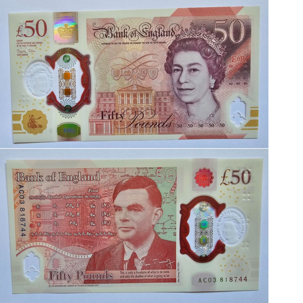 Price Per Note !New Polymer  AUNC Plastic £50 Fifty Pound Bank of England Note