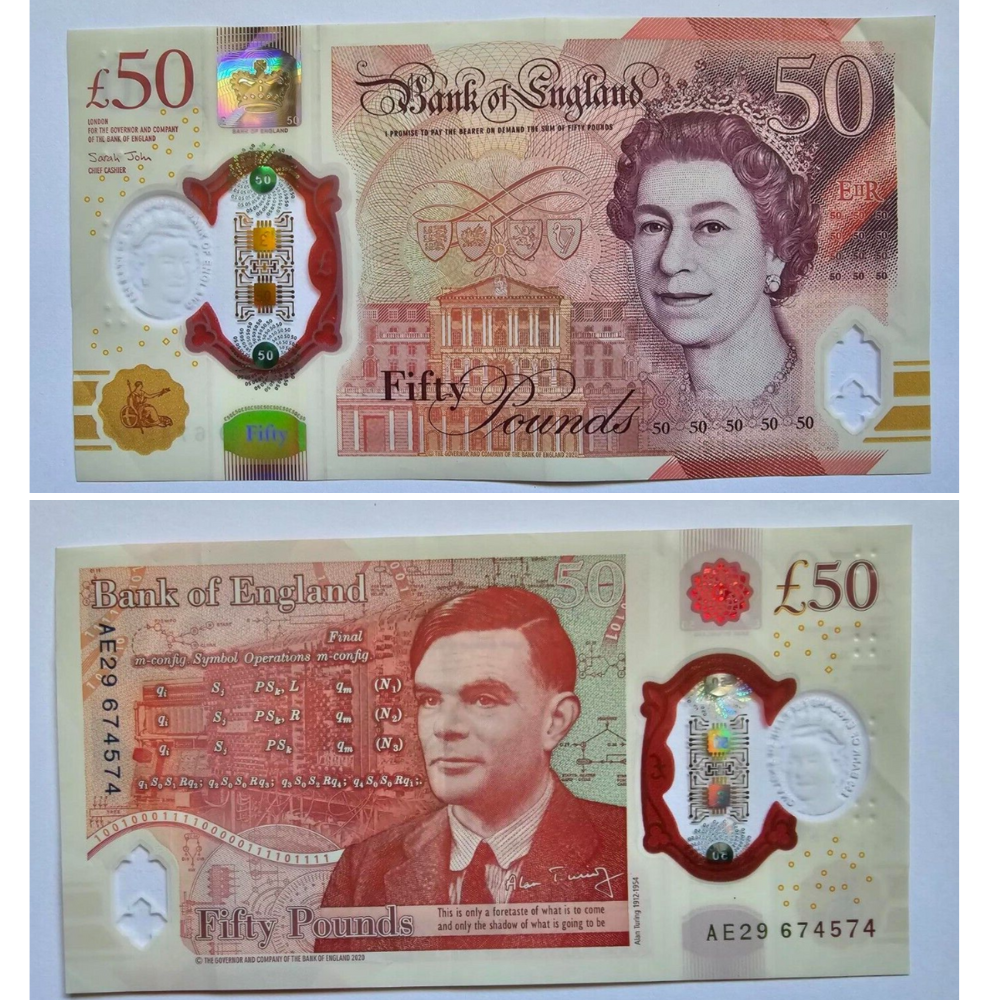 Price Per Note !New Polymer  AUNC Plastic £50 Fifty Pound Bank of England Note